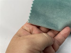 Møbel / deko velour - blid lys aquamarin